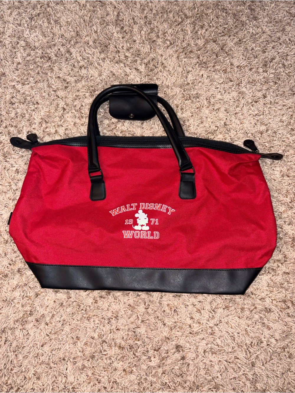Disney | Red and Black Walt Disney World Shoulder Bag
